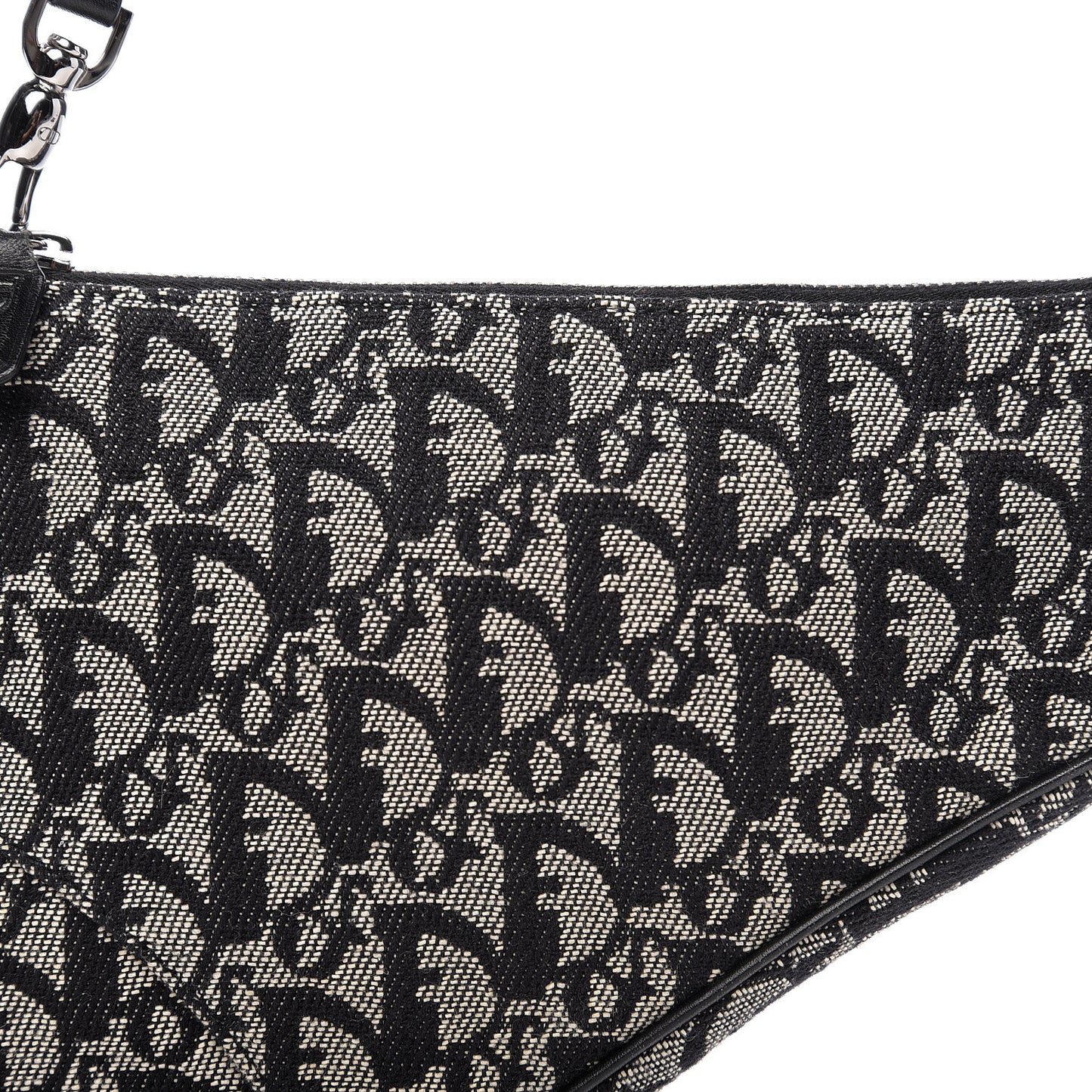 Monogram Mini Saddle Pochette Black