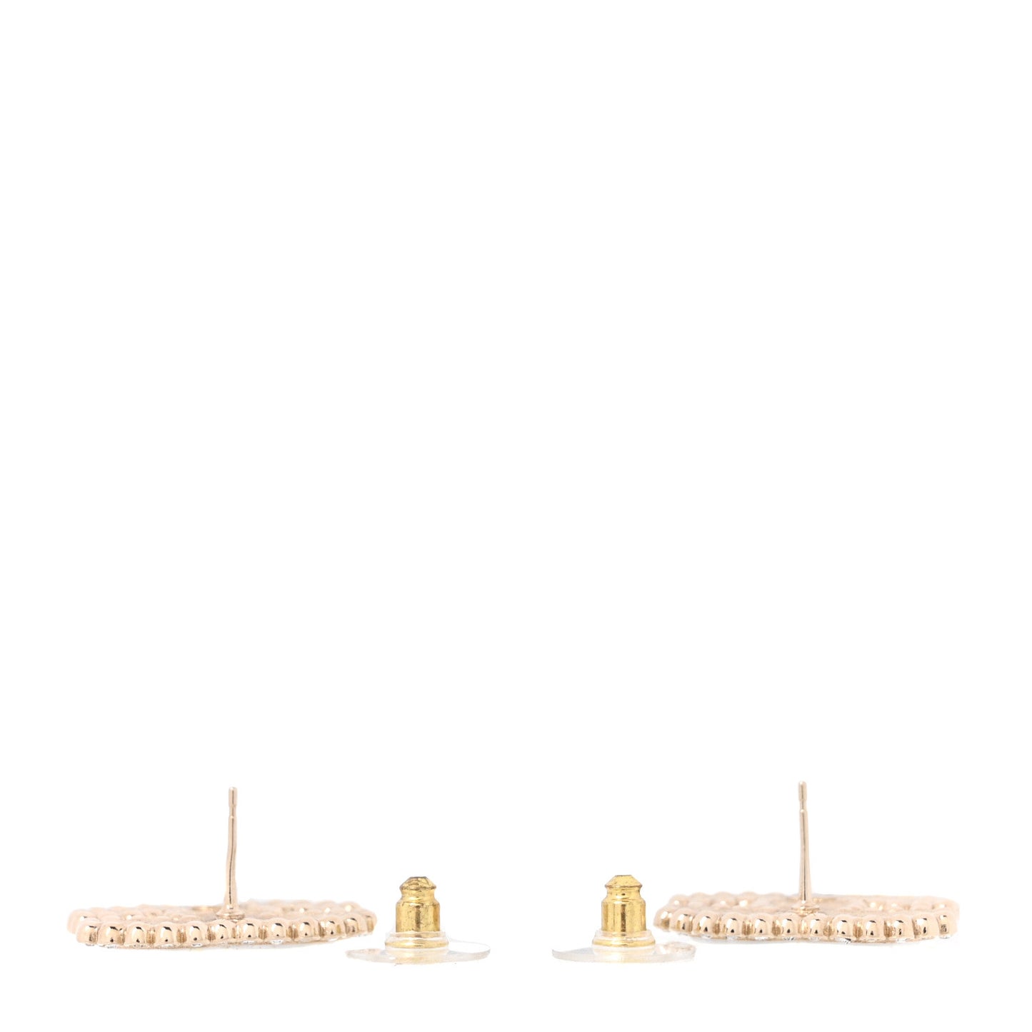 Crystal CC Earrings Gold