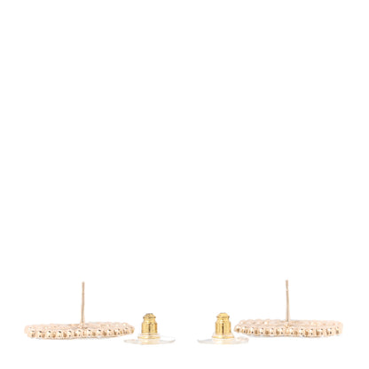 Chanel Crystal CC Earrings Gold 3 of 5