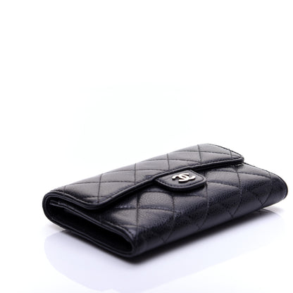 Chanel Caviar Quilted Small Flap Wallet Black 4 of 12