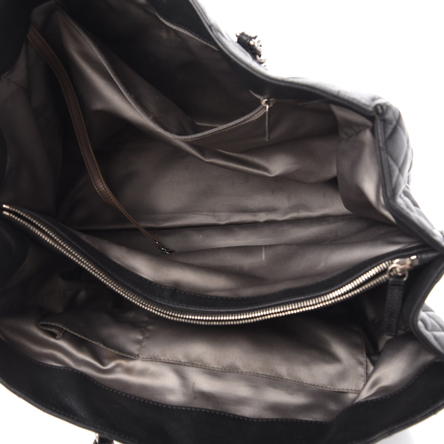 Caviar Quilted Coco Casual Tote Black
