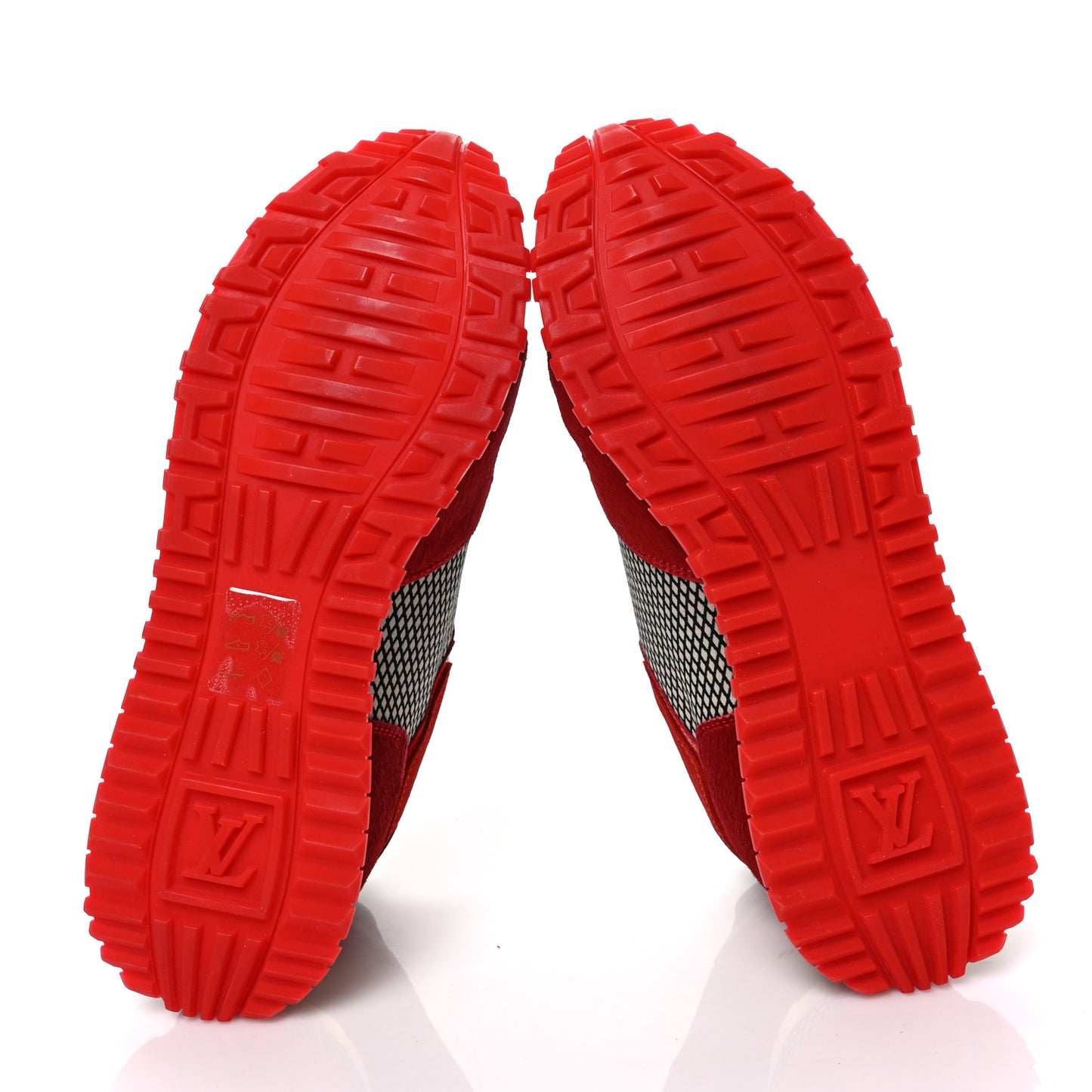 Epi Calf Hair Calfskin Run Away Sneakers 36 Rouge