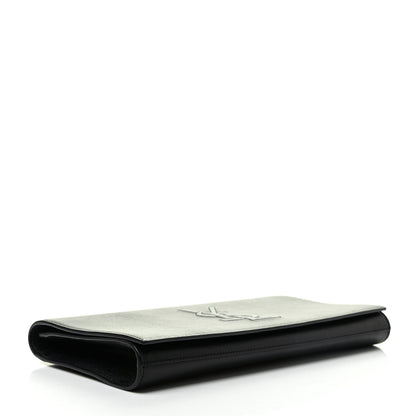 Saint Laurent Calfskin Monogram Large Belle De Jour Clutch Black 4 of 7