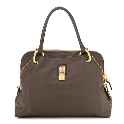 Marc Jacobs Lambskin Paradise Rio Satchel Brown 1 of 14