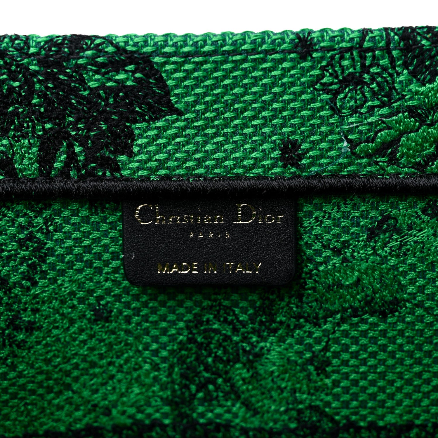 Christian Dior Canvas Embroidered Medium Zodiac Toile De Jouy Book Tote Green 6 of 10
