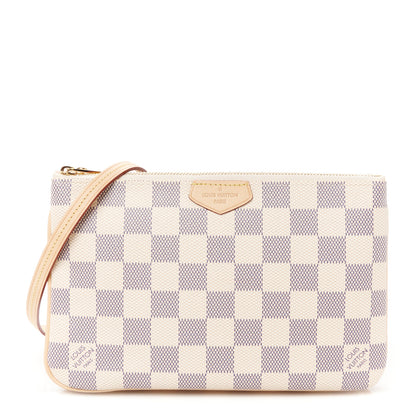 Louis Vuitton Damier Azur Double Zip Pochette 1 of 11