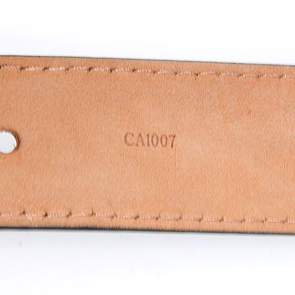 Louis Vuitton Calfskin Jeans Belt 90 36 Black 4 of 6