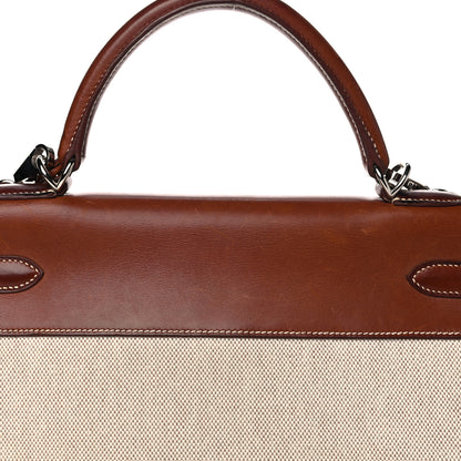 Hermes Toile Barenia Kelly Sellier 32 Fauve 17 of 19