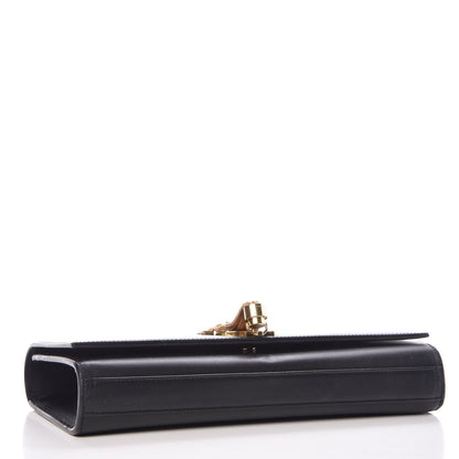 Saint Laurent Calfskin Classic Monogram Tassel Clutch Black 4 of 13
