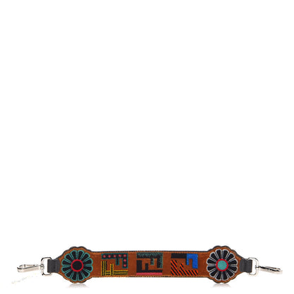 Fendi Velvet Vitello Dolce Fun Fair Embroidered Mini Strap You Tobacco Multicolor 1 of 5
