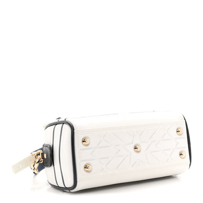 Christian Dior Calfskin Micro Dior Vibe Zip Bowling Bag White 4 of 11