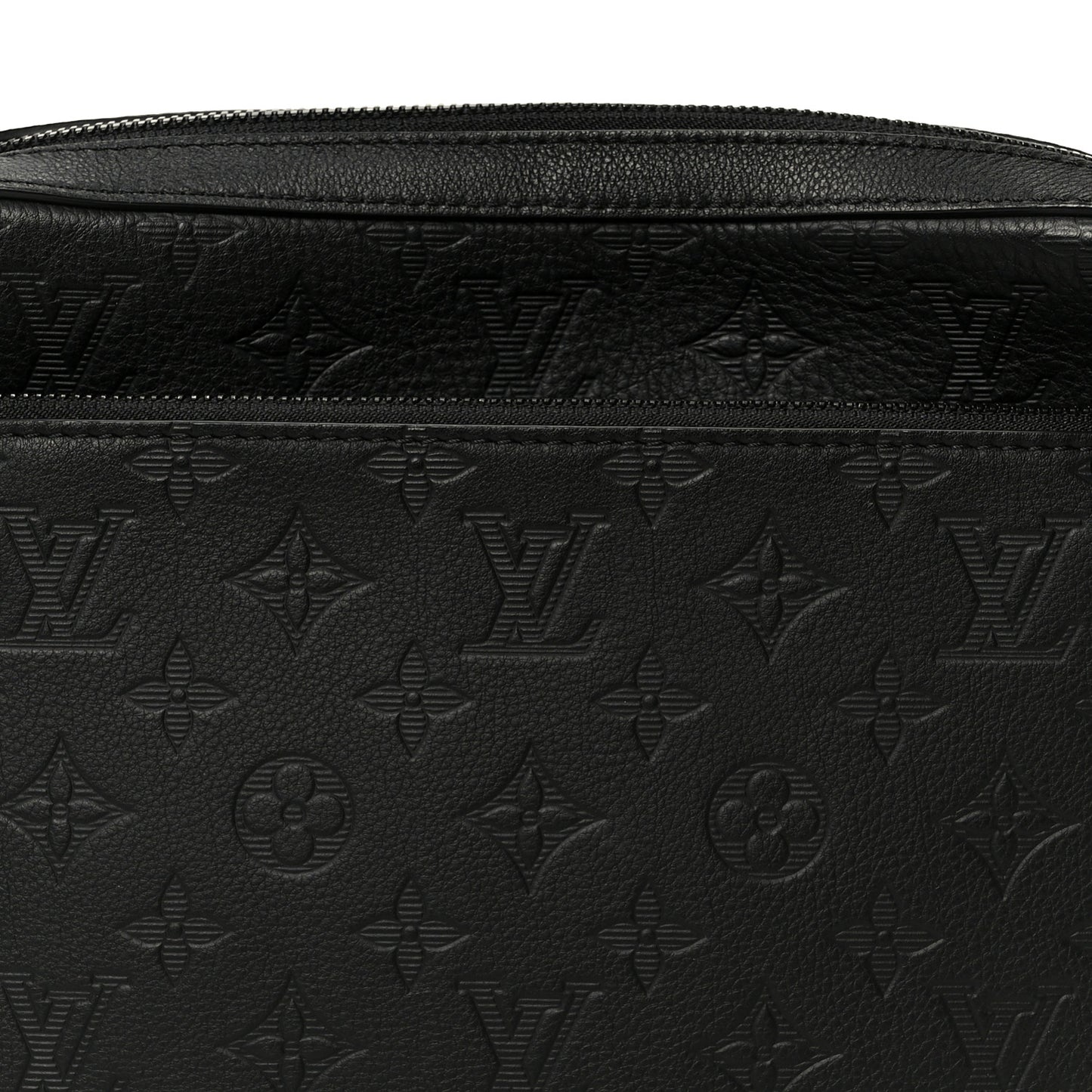 Calfskin Monogram Shadow Trio Messenger Black