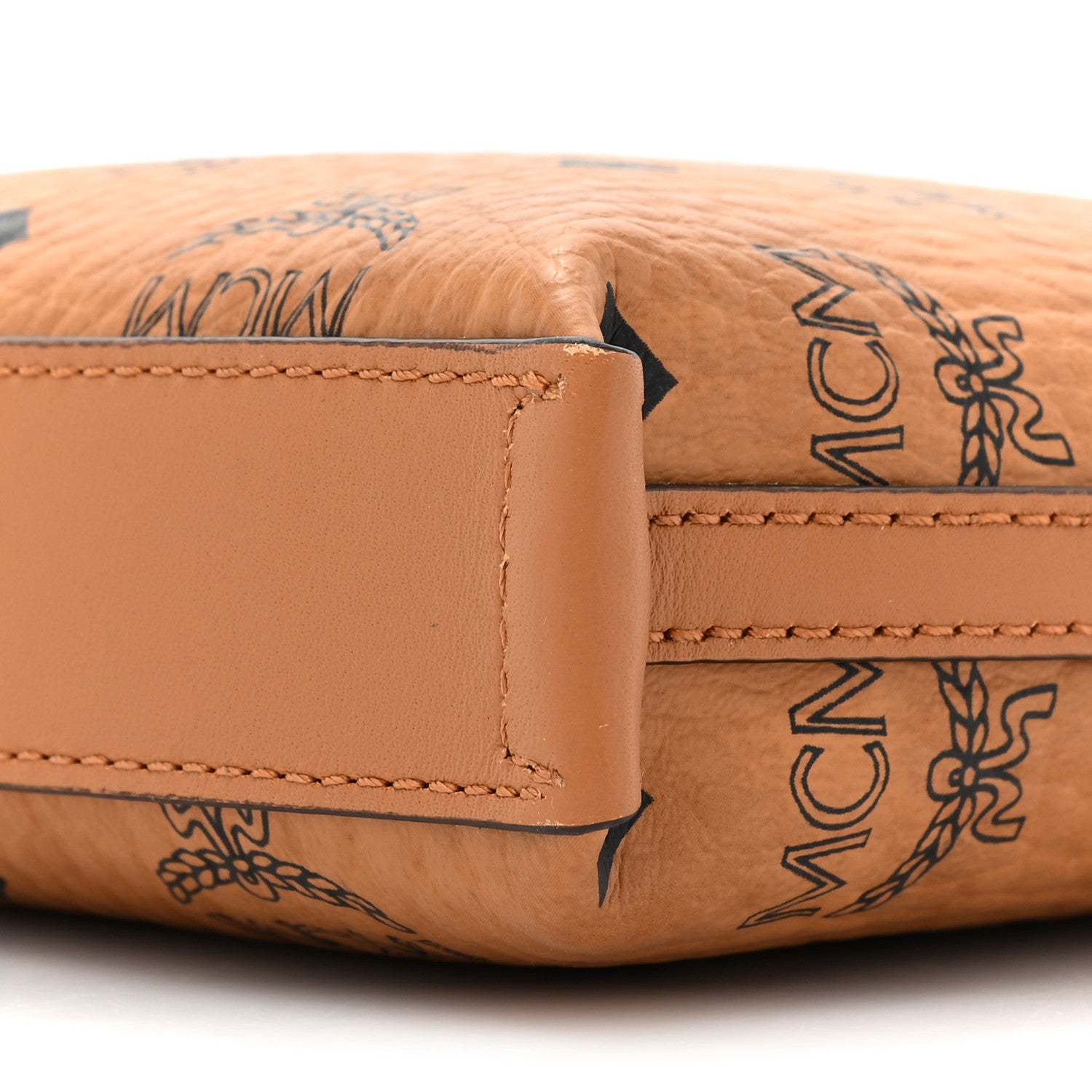 MCM Visetos X-Mini Aren Tote Cognac 7 of 9