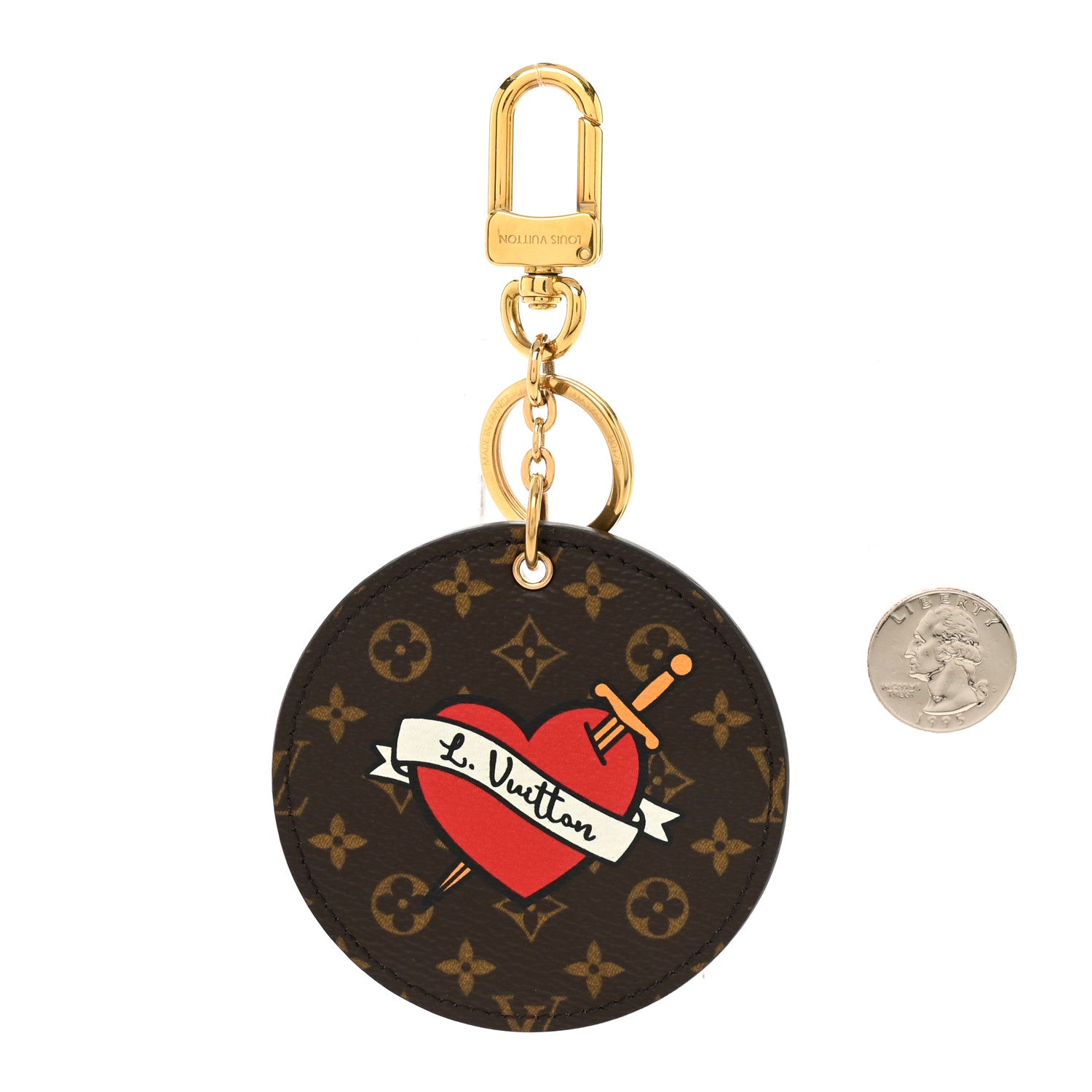 Louis Vuitton Monogram Stories Bag Charm Key Holder 2 of 3
