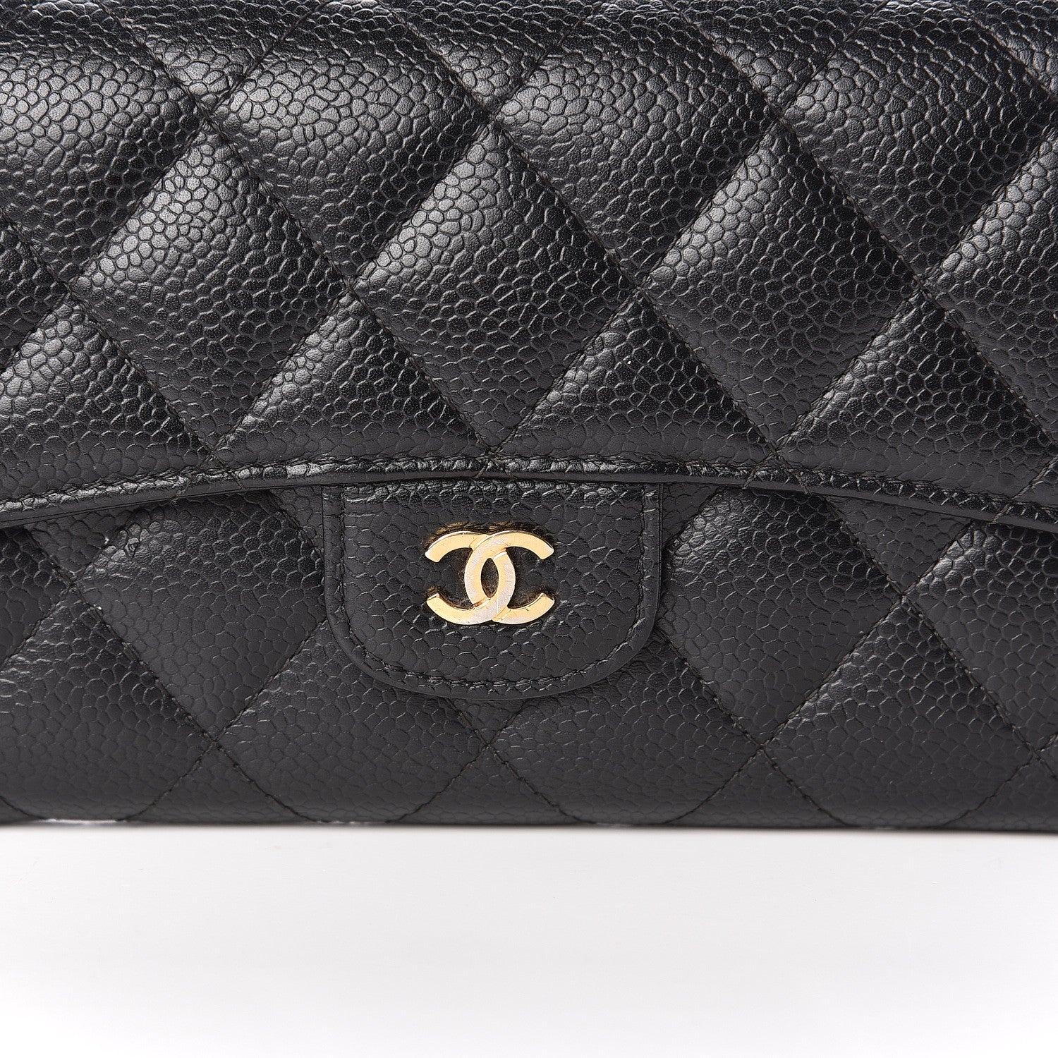 Chanel Caviar Quilted Long Flap Wallet Black 9 of 9