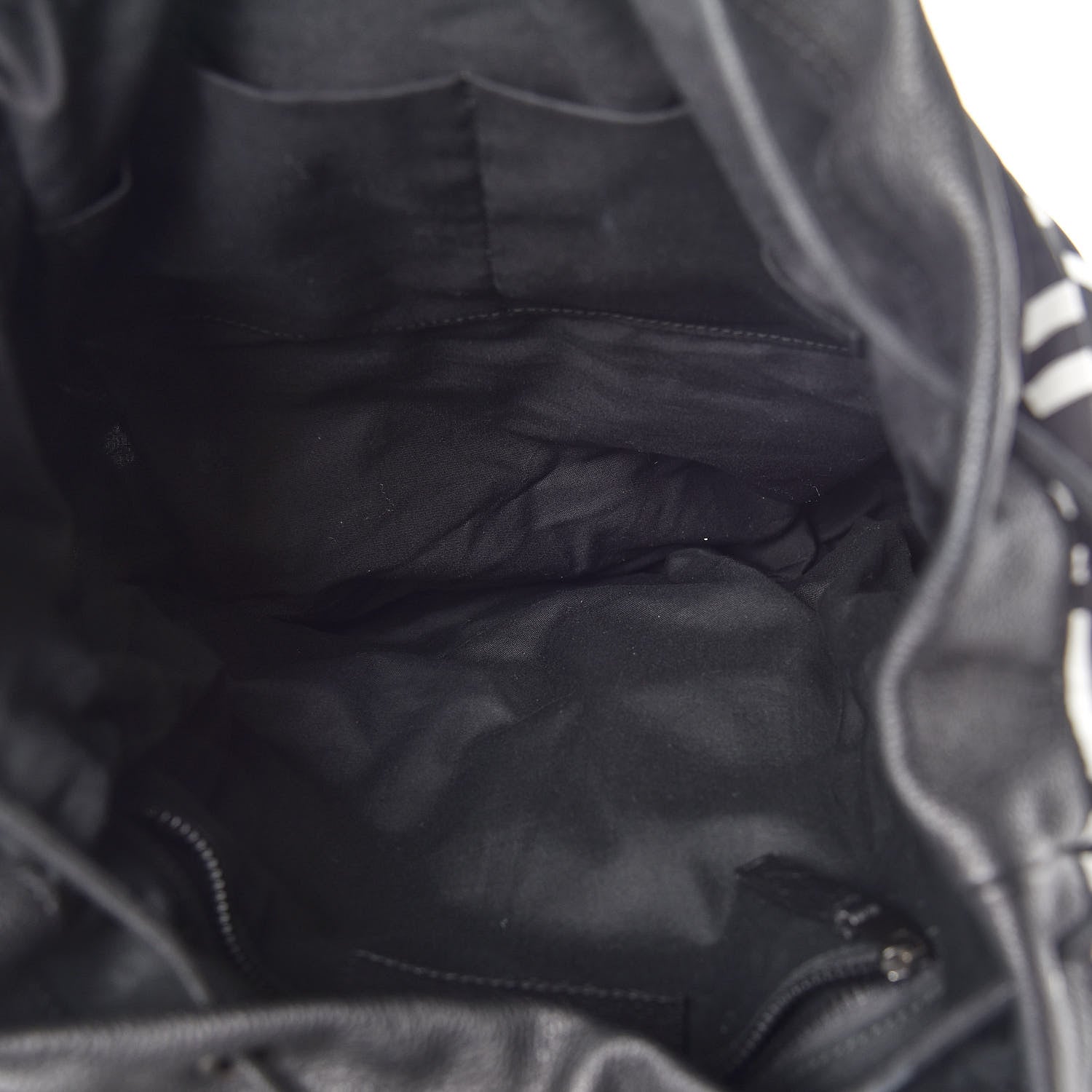 Balenciaga Nylon Rubber Printed S Traveler Backpack Black White 5 of 10