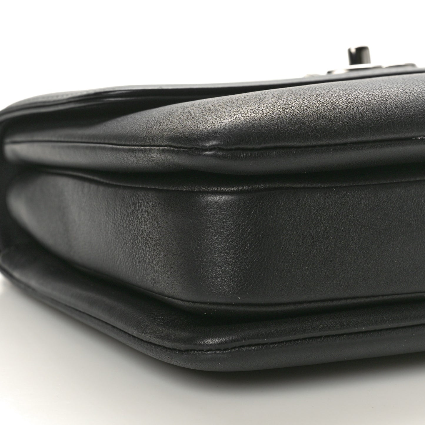 Calfskin Small Trendy CC Dual Handle Flap Bag Black