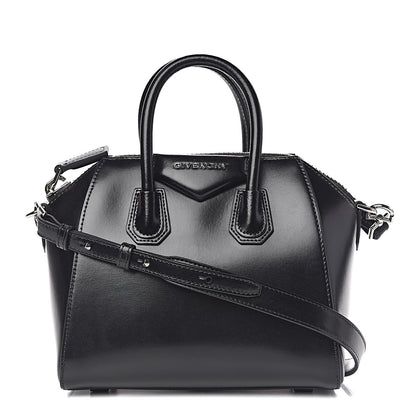Givenchy Shiny Lord Calfskin Mini Antigona Black 1 of 10
