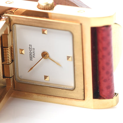 Hermes Stainless Steel Courchevel 23mm Medor Quartz Watch Rouge 6 of 6