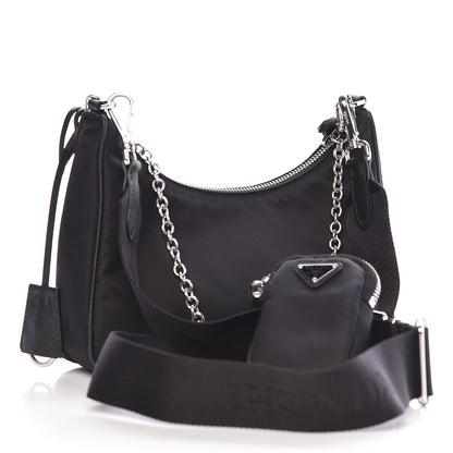 Prada Nylon Re-Edition 2005 Shoulder Bag Black 3 of 13