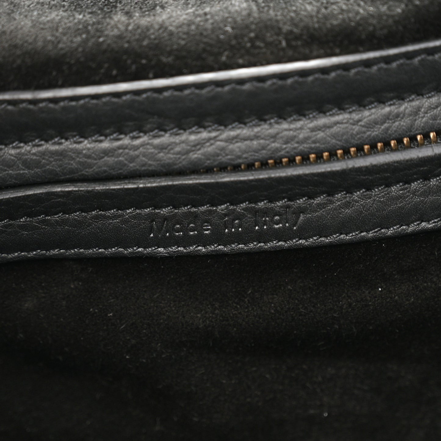 Grained Calfskin Medium Phantom Luggage Black