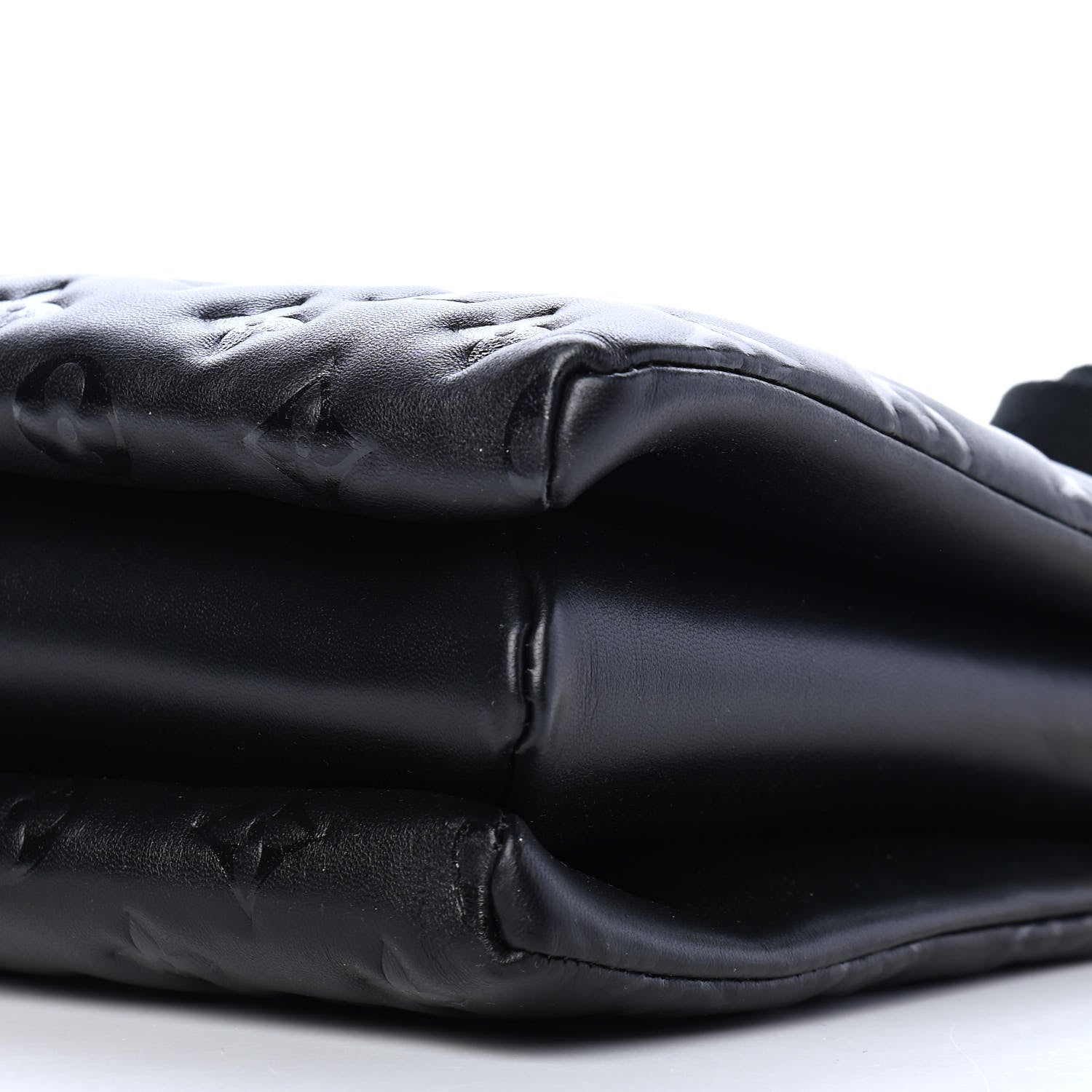 Louis Vuitton Lambskin Embossed Monogram Coussin PM Black 9 of 9