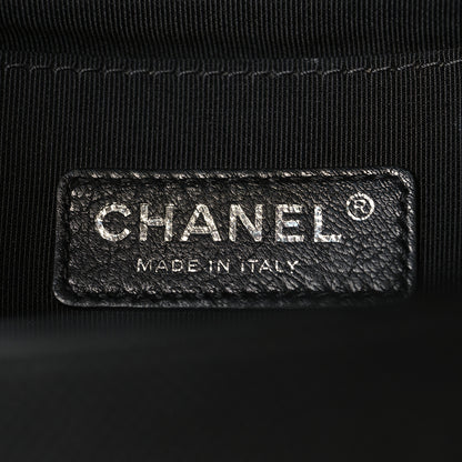 Chanel Canvas Quilted Medium Fluo Boy Flap Black Grey Yellow 6 of 11