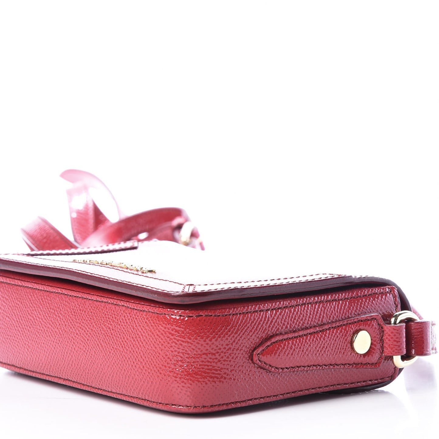 Patent London Mini Berkeley Crossbody Red