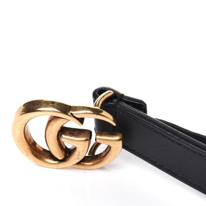 Gucci Calfskin Double G 20mm Belt 80 32 Black 5 of 7