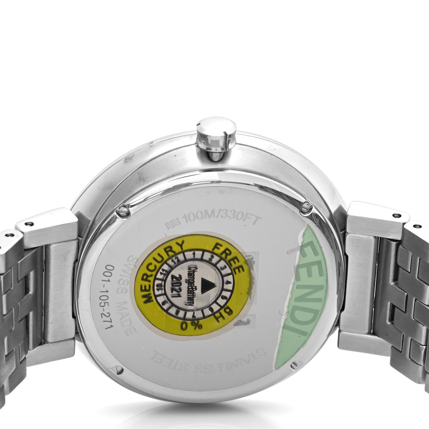 Fendi Stainless Steel 39mm Forever Fendi Quartz Watch Black 4 of 4