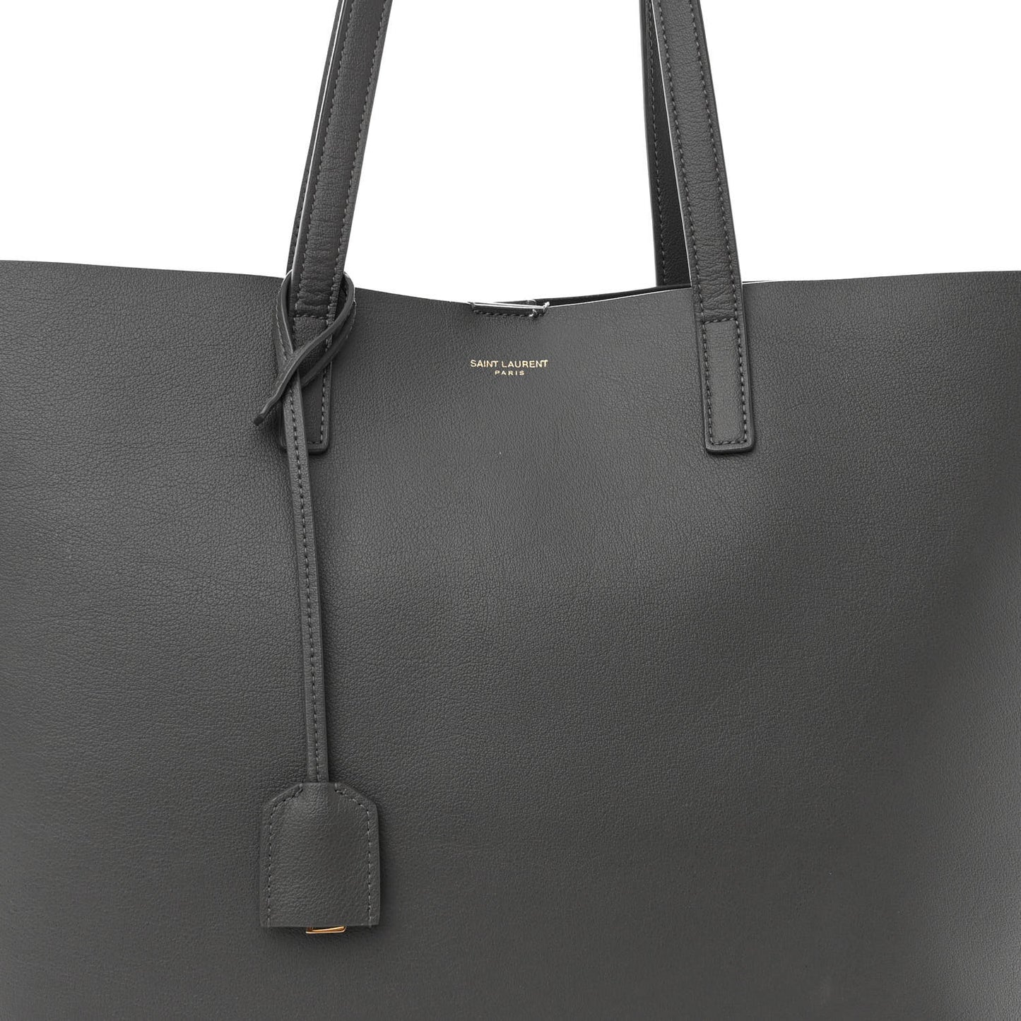 Calfskin Large Shopping Tote Pebble