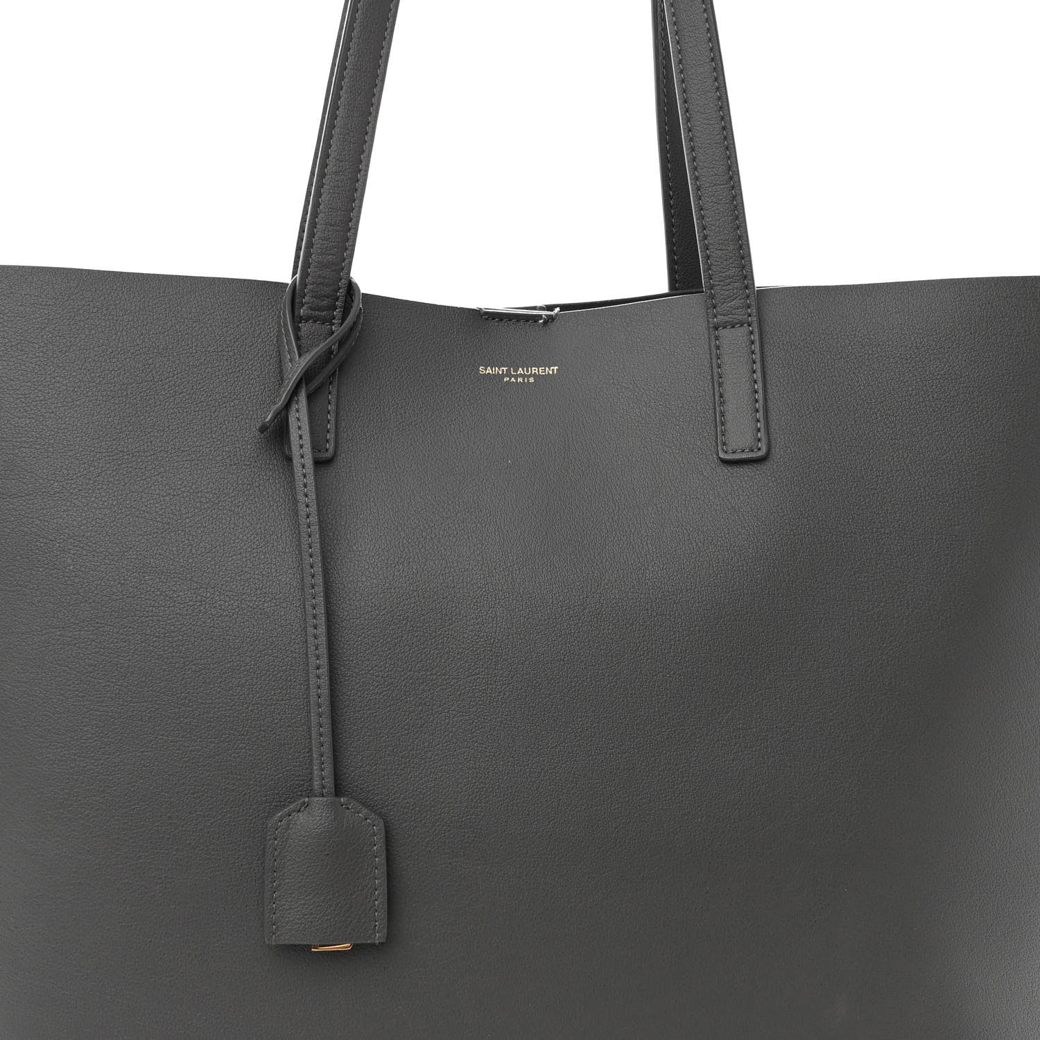 Saint Laurent Calfskin Large Shopping Tote Pebble 7 of 9