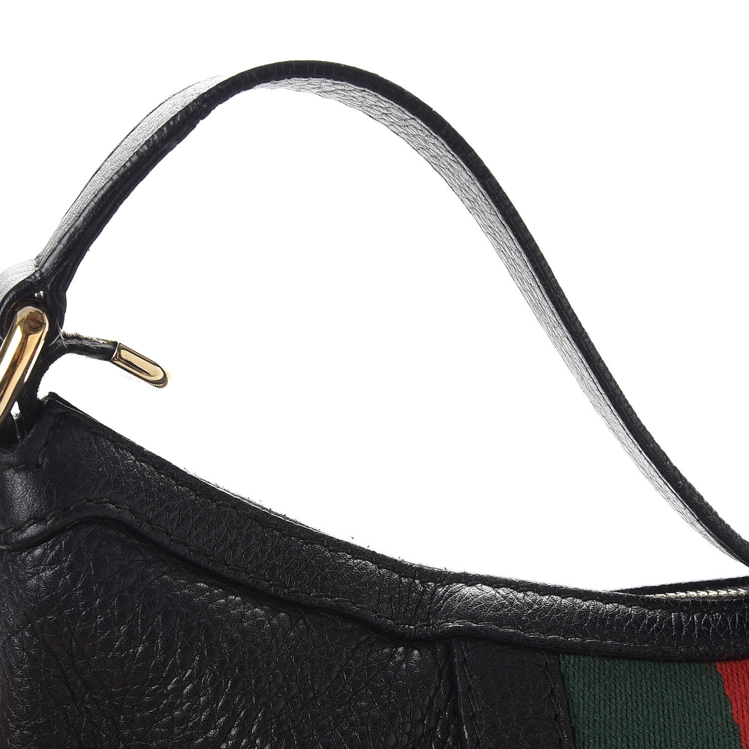 Gucci Calfskin Vintage Web Medium Hobo Black 14 of 16
