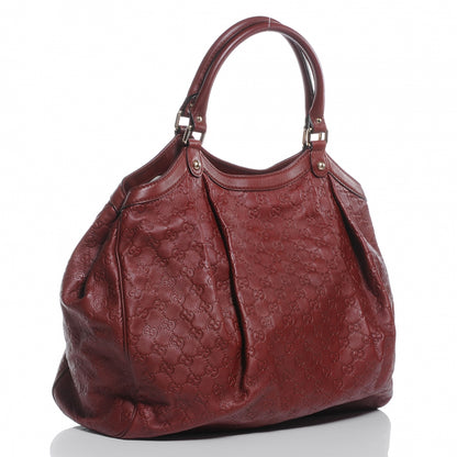 Gucci Guccissima Large Sukey Tote Cherry 3 of 7