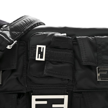 Fendi Econyl Cuoio Romano Multipocket Baguette Black 8 of 11