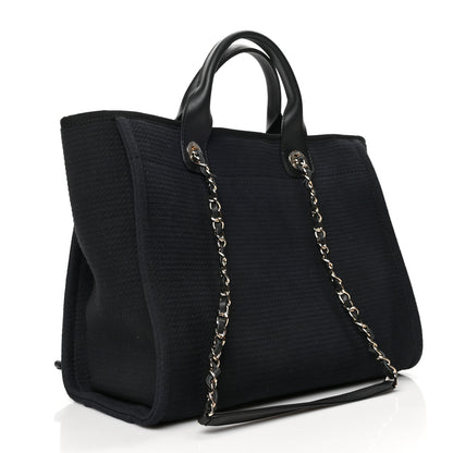 Chanel Mixed Fibers Small Deauville Tote Black 3 of 12