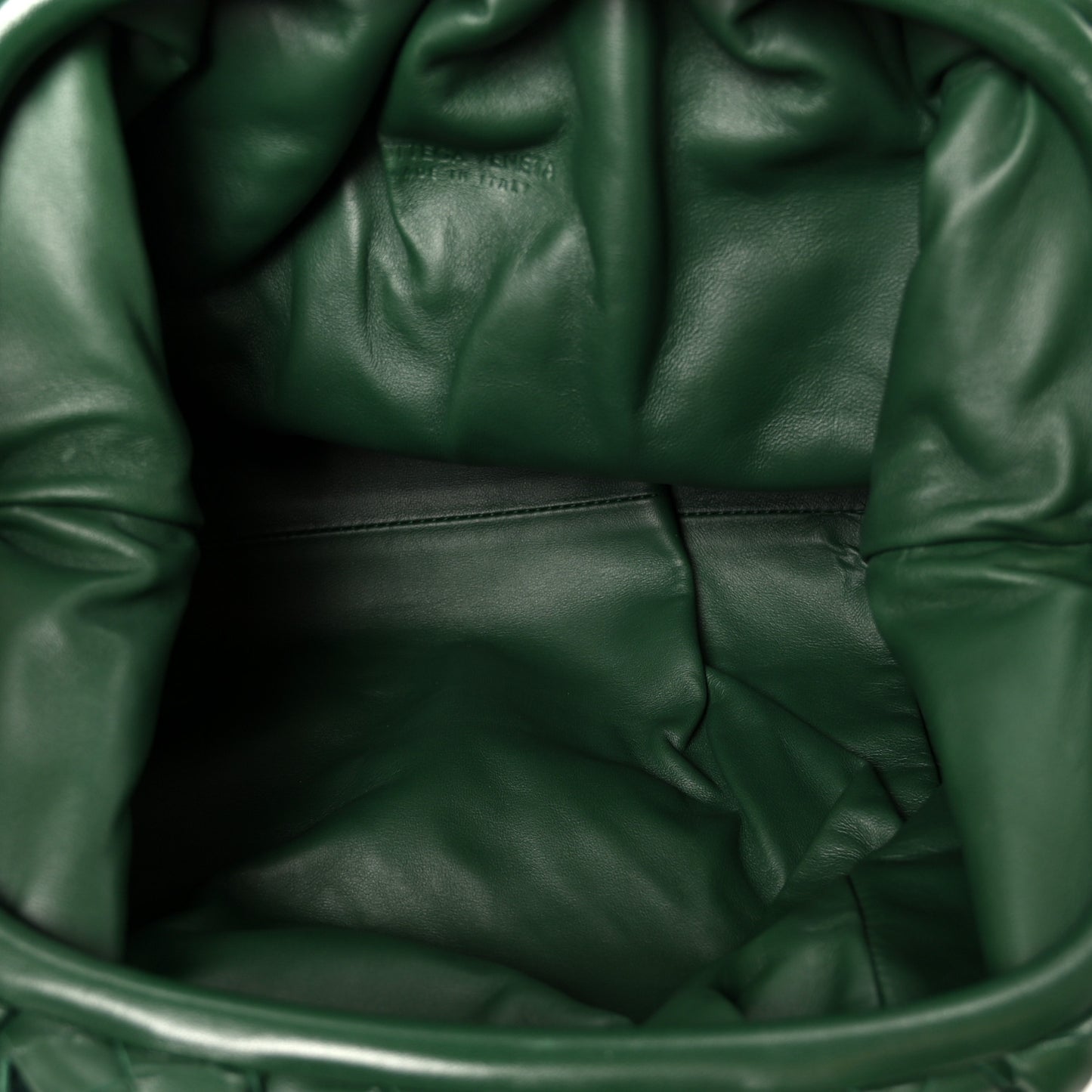 Nappa Maxi Intrecciato The Pouch Oversized Clutch Racing Green