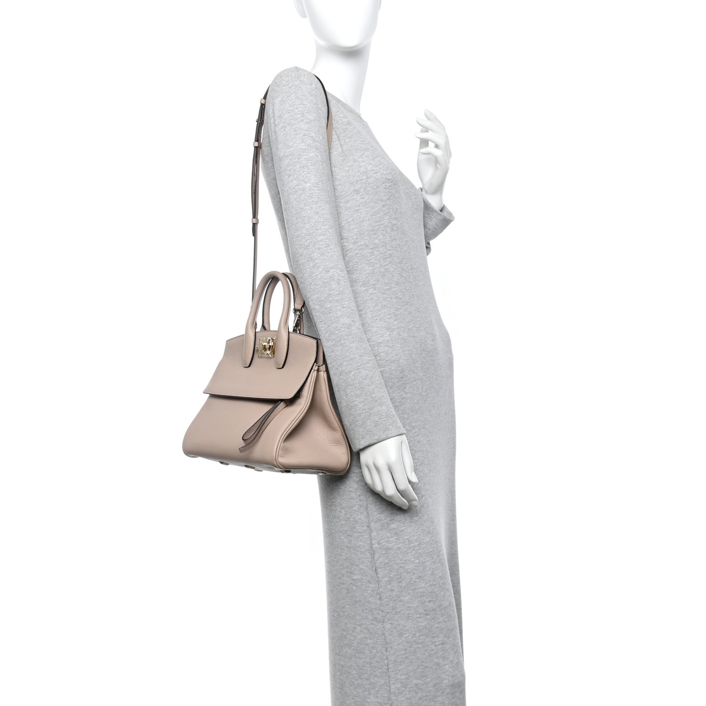 Calfskin Medium Studio Bag Daino