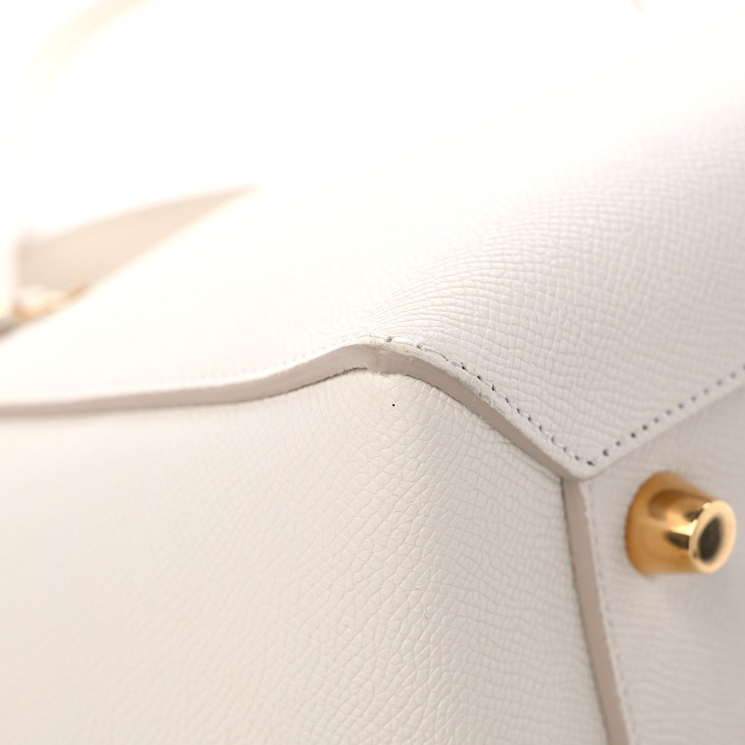 Celine Grained Calfskin Mini Belt Bag White 10 of 18