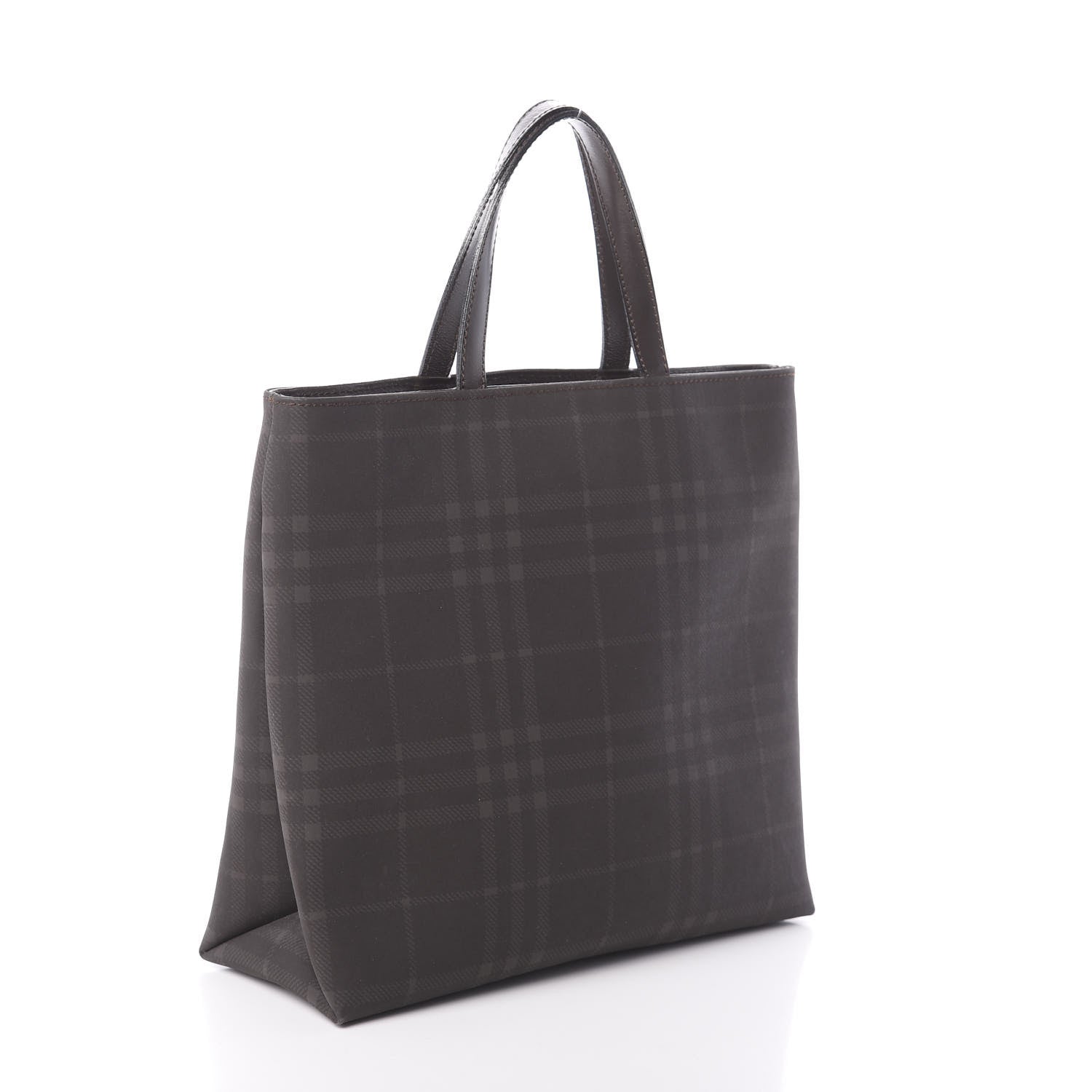 Burberry Smoked House Check Tote Chocolate 3 of 10