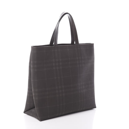 Burberry Smoked House Check Tote Chocolate 3 of 10