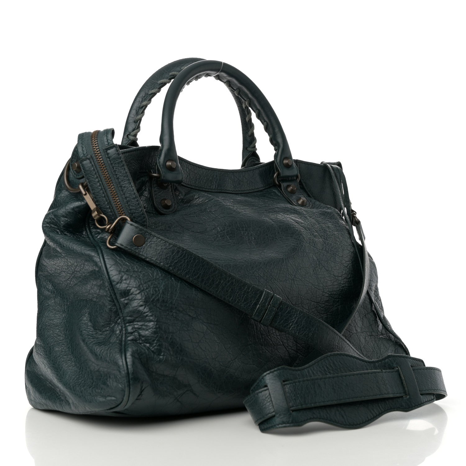 Balenciaga Agneau Classic Hardware Velo Vert Pinede 4 of 12
