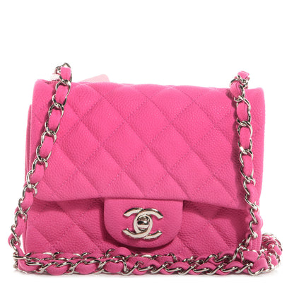 Chanel Iridescent Caviar Quilted Mini Square Flap Pink 1 of 10