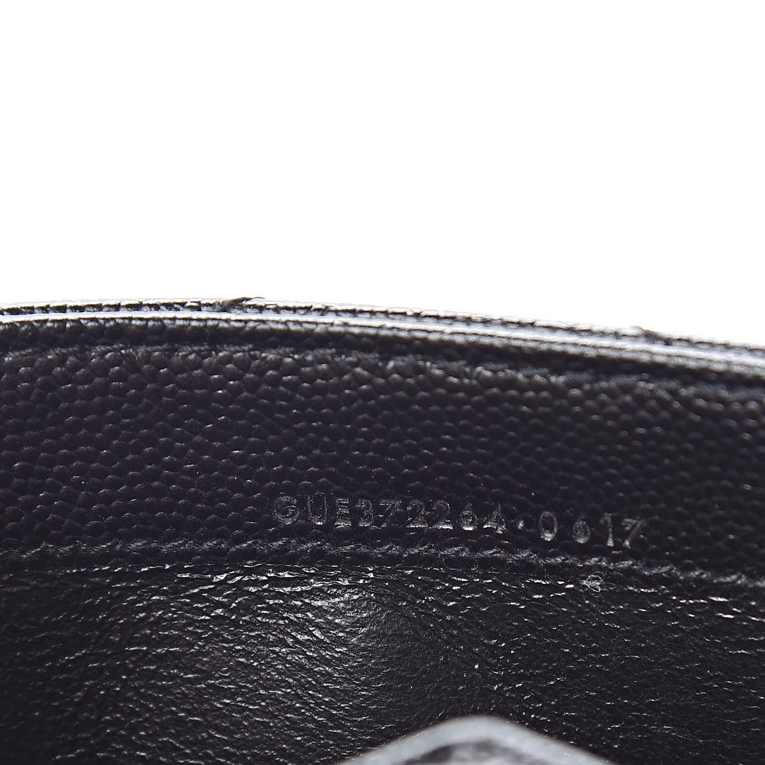 Saint Laurent Grain De Poudre Matelasse Chevron Monogram Flap Wallet Black 7 of 8