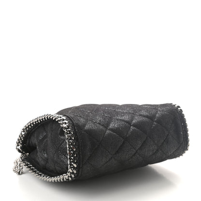 Stella McCartney Shaggy Deer Quilted Mini Falabella Tote Black 4 of 9