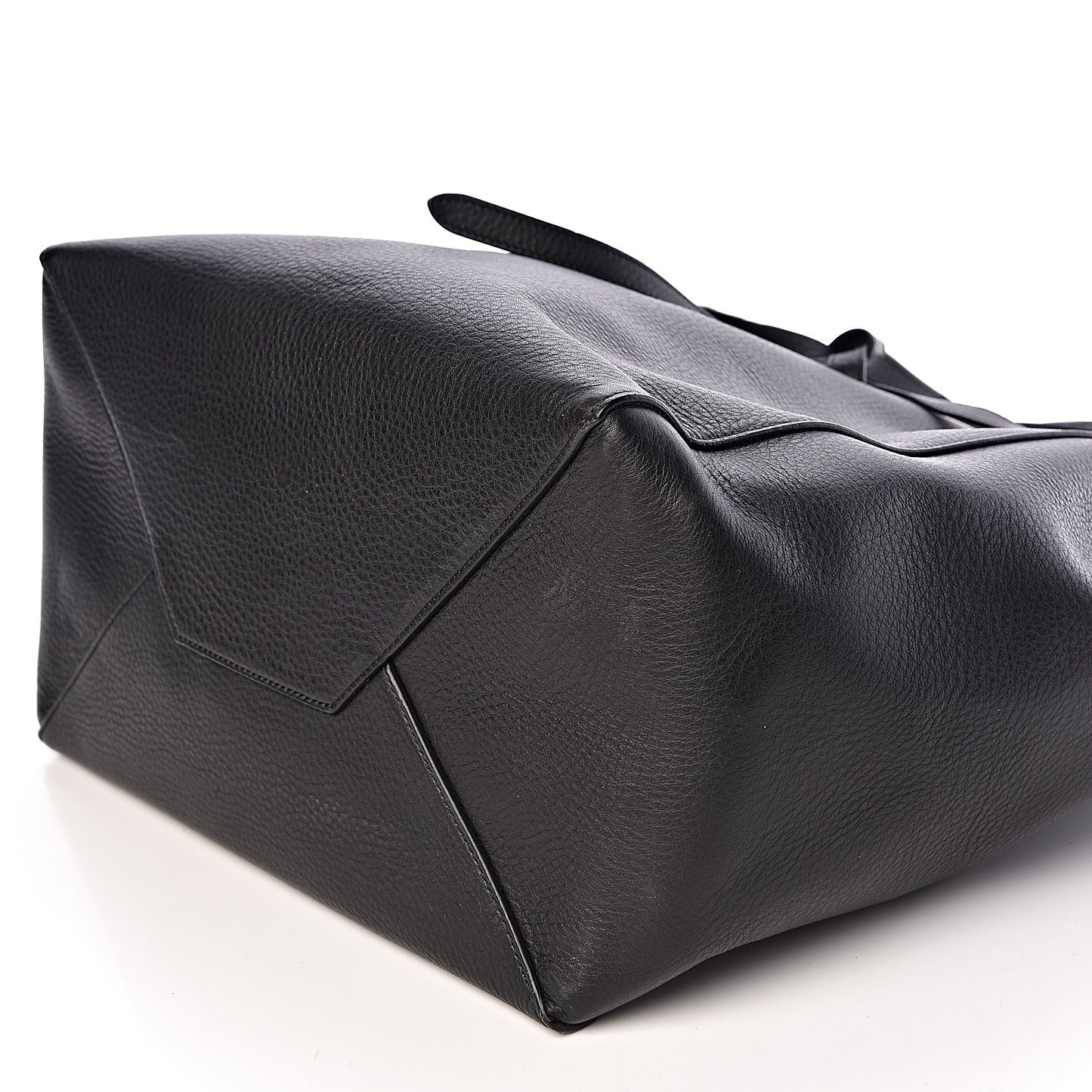 Soft Grained Calfskin Small Belt Cabas Phantom Black