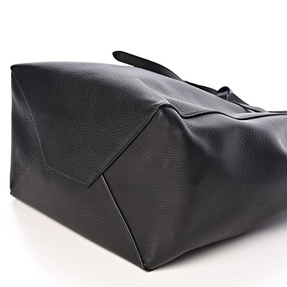 Celine Soft Grained Calfskin Small Belt Cabas Phantom Black 9 of 10