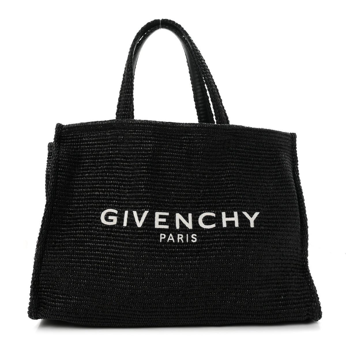 Raffia Medium G Tote Black