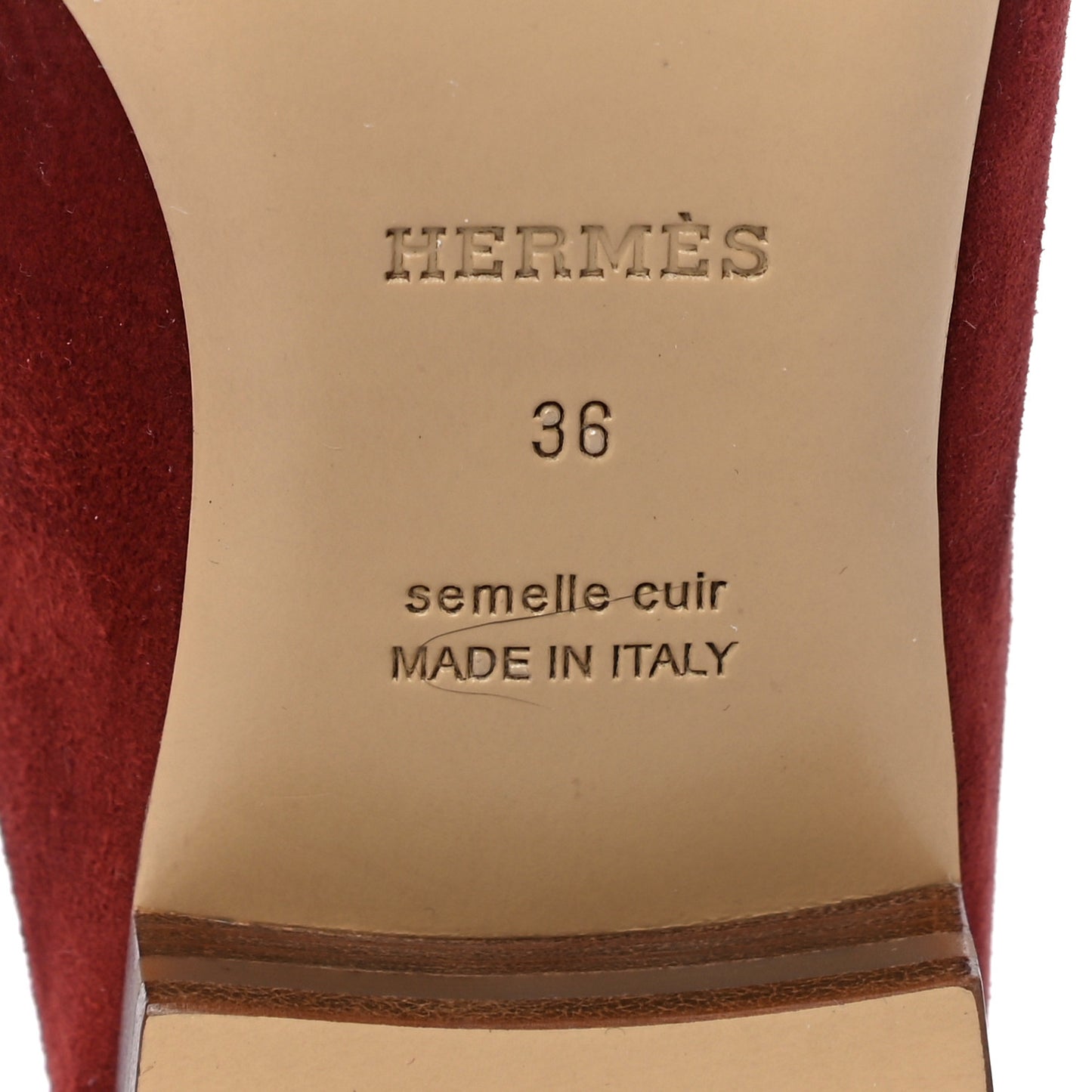 Velvet Goatskin Rivoli Mules 36 Brun Acajou