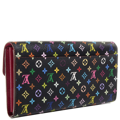 Louis Vuitton Monogram Multicolor Sarah Wallet NM Black Grenade 3 of 8